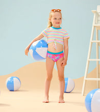 Load image into Gallery viewer, Hatley Girls Printed Palms Short Sleeve Tankini Set
