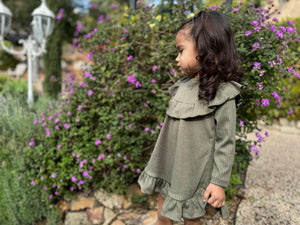 ettie + h Girls Sally Dress - Sage Green