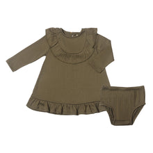 Load image into Gallery viewer, ettie + h Girls Sally Dress - Sage Green
