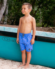 Load image into Gallery viewer, Feather 4 Arrow Boys Shark Fin Boardshort - Blue
