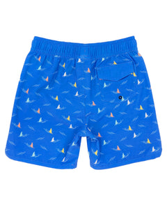 Feather 4 Arrow Boys Shark Fin Boardshort - Blue