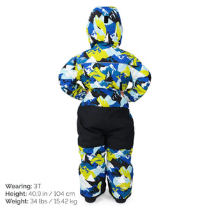 Jan & Jul Kids Waterproof Snowsuit | Neon Peaks