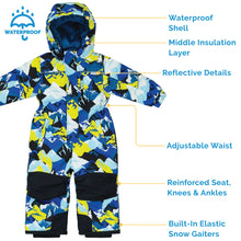 Load image into Gallery viewer, Jan &amp; Jul Kids Waterproof Snowsuit | Neon Peaks
