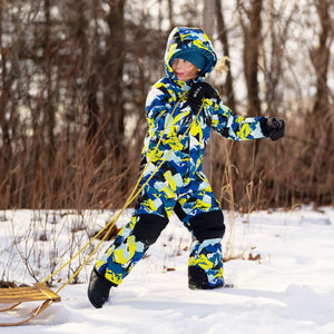 Jan & Jul Kids Waterproof Snowsuit | Neon Peaks