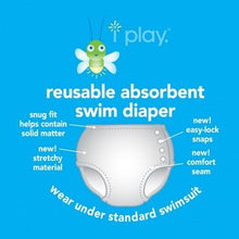 Load image into Gallery viewer, iPlay Snap Reusable Absorbent Swim Diaper - Pink Chilenito Cactus Flower
