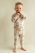 Load image into Gallery viewer, Coccoli Long Sleeve Cotton-Modal Pajama Set - Farm on Beige
