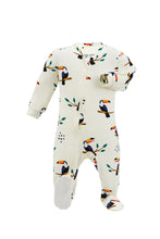 Load image into Gallery viewer, ZippyJamz Baby Bamboo Footed Zipper Sleeper - Toucan Tales
