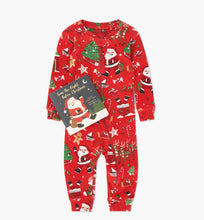 Load image into Gallery viewer, Hatley Books to Bed - Red Twas the Night Before Christmas Baby Coverall &amp; Book Set
