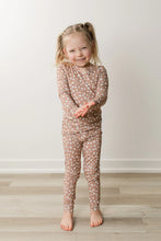 Load image into Gallery viewer, Moon Fruit Two Piece Bamboo Pajamas - White Dwarfs in Fawn
