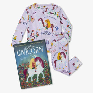 Hatley Books to Bed - Uni the Unicorn Pajama & Book Set