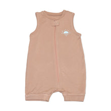 Load image into Gallery viewer, Silkberry Baby Bamboo Sleeveless Romper - Maple Sugar
