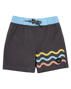 Feather 4 Arrow Boys Wave Bound Boardshort - Lava Rock