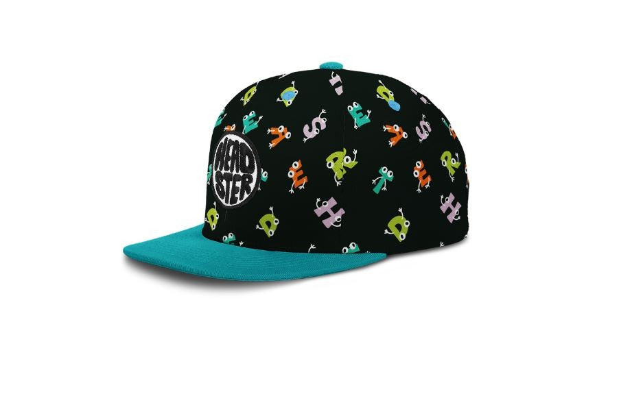 Headster Kids Alphabet Fiesta Snapback-Black