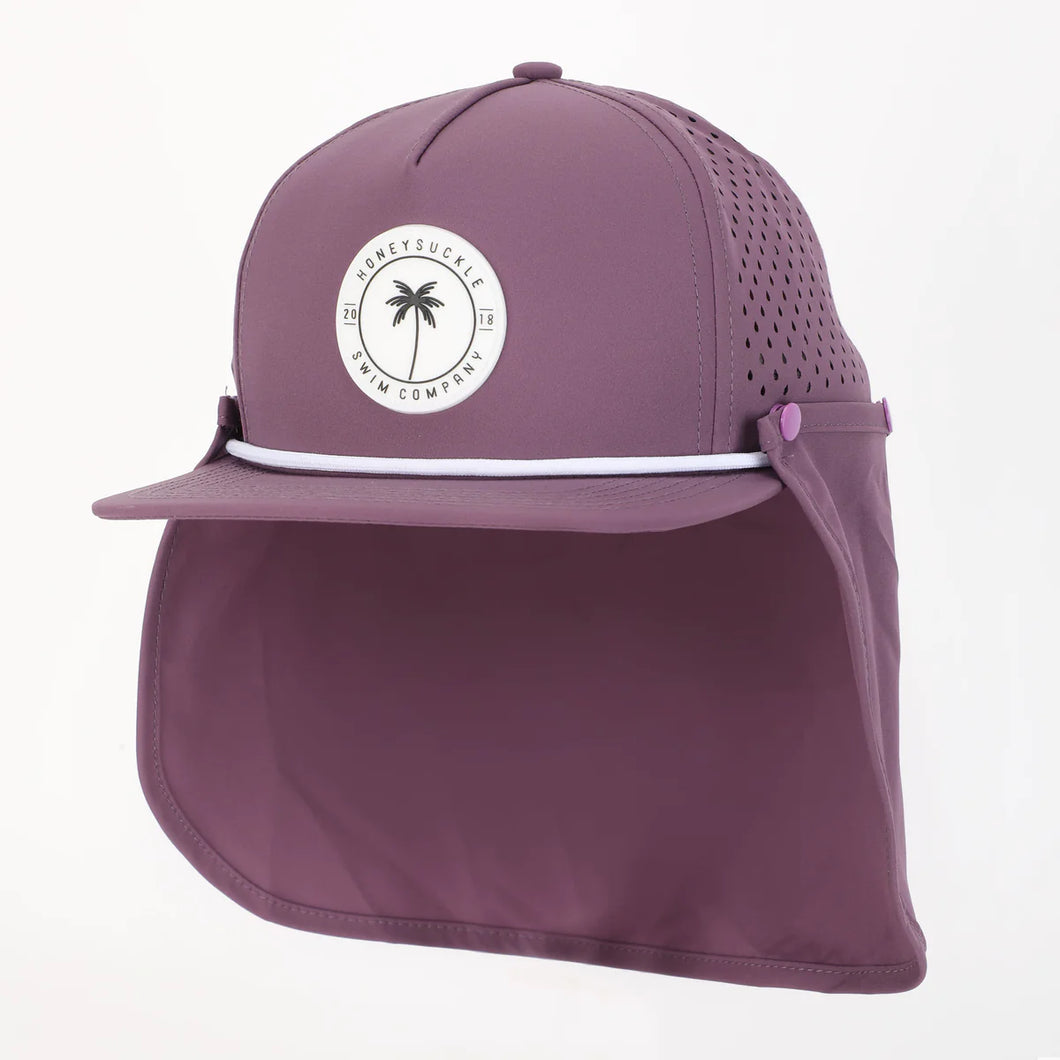 Honeysuckle Swim Company Snapback Sunhat - Purple