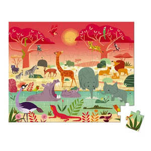 Janod Animal Reserve Puzzle - 54 PCS