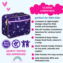 Load image into Gallery viewer, Yumbox Classic Lunch Bag - Unicorn Purple
