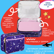 Load image into Gallery viewer, Yumbox Classic Lunch Bag - Unicorn Purple
