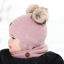 Load image into Gallery viewer, Calikids Knit Soft Touch Double Pom Pom Hat
