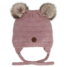 Load image into Gallery viewer, Calikids Knit Soft Touch Double Pom Pom Hat
