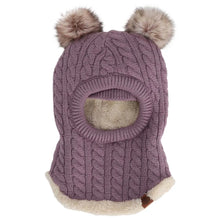 Load image into Gallery viewer, Calikids Knit Soft Touch Pompom Balaclava
