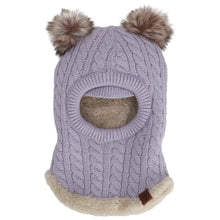 Load image into Gallery viewer, Calikids Knit Soft Touch Pompom Balaclava
