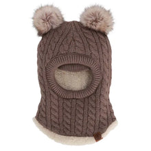 Load image into Gallery viewer, Calikids Knit Soft Touch Pompom Balaclava
