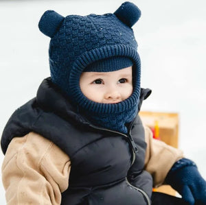 Calikids Knit Bear Balaclava