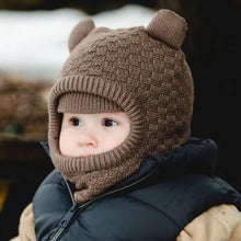 Load image into Gallery viewer, Calikids Knit Bear Balaclava
