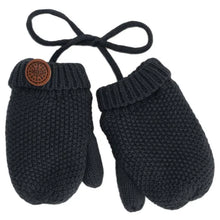 Load image into Gallery viewer, Calikids Baby Knit Mittens w/Cord
