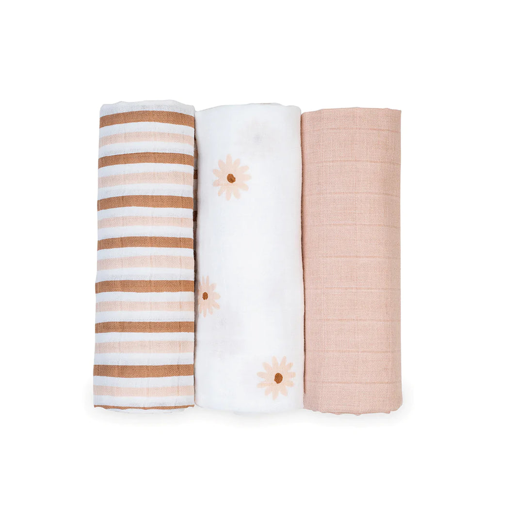 Lulujo Cotton Muslin Receiving Blanket - 3 Pack