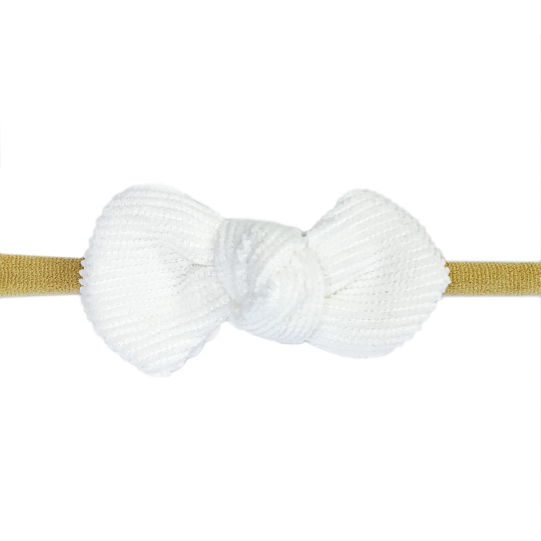 Baby Wisp Corduroy Bow Headband