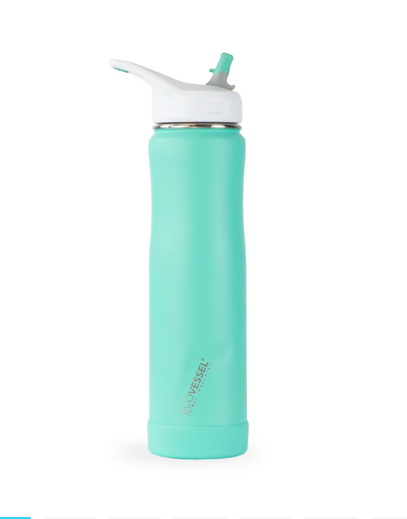 EcoVessel The Summit 24oz Stainless Steel Water Bottle, Aqua Breeze