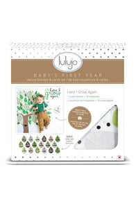 Lulujo Baby's First Year Blanket & Cards Set